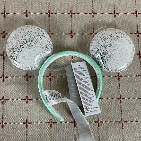 Walt Disney World Mickey & Minnie Snow Globe Ears Disney Mickey Ear Headband new - Picture 5 of 6